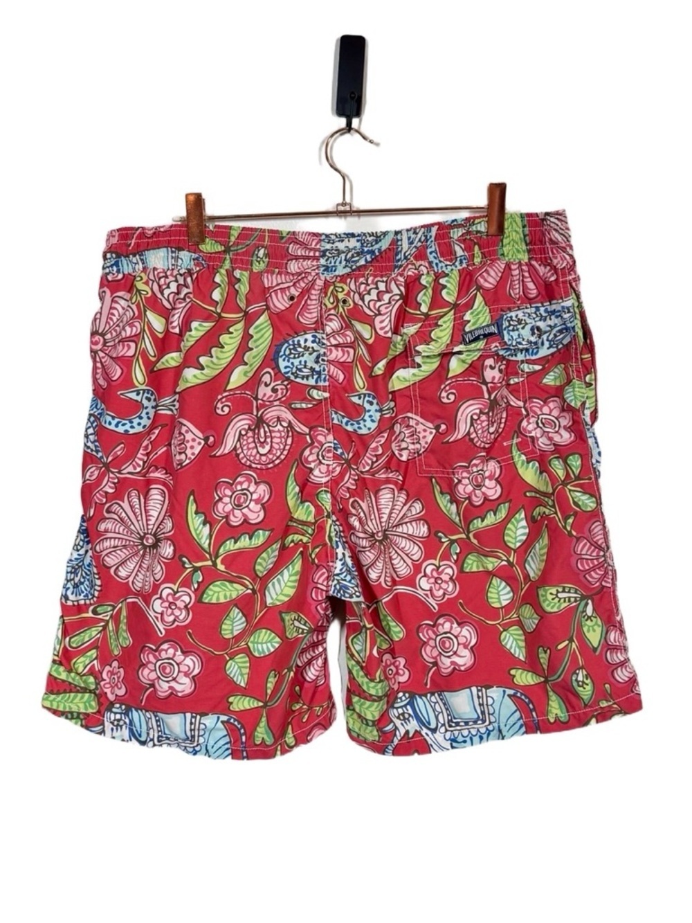 Vilebrequin Men's Floral Elephant Peacock Paisley Swim Trunks XXL View 4